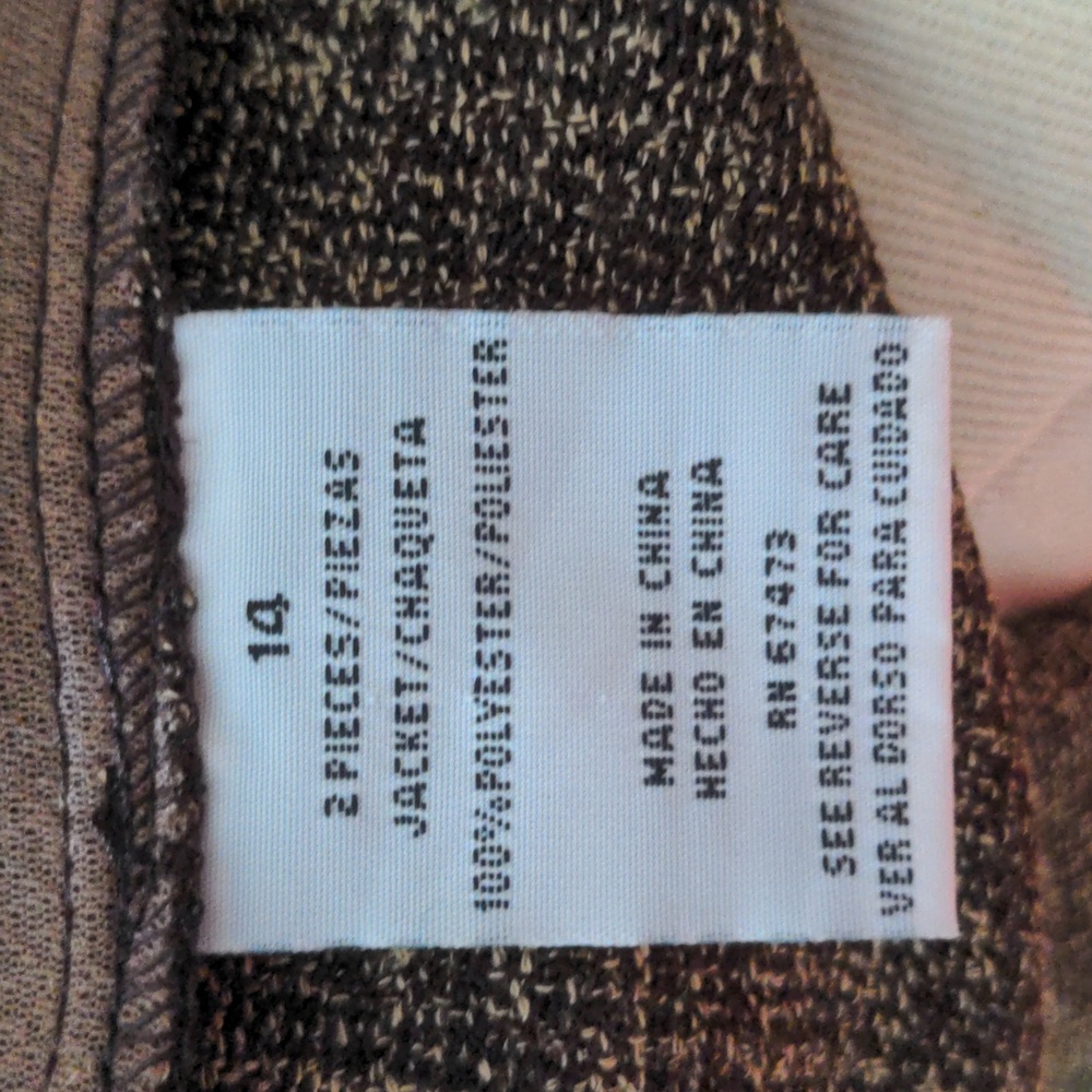 Danny & Nicole BrownTweed Suit Vintage - Picture 11 of 13
